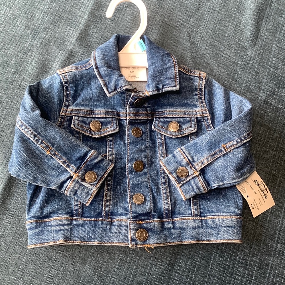 Okie dokie brand - 6 month jean jacket